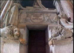 Lions at the tomb of Pope Clement XIII, St. Peters, Vatican