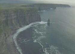 This is the Cliffs of Moher of Co. Clare in the west of Ireland.