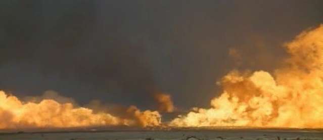Kuwaiti, Iraq: oil fire