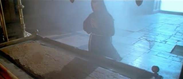 The Stone of the Anointing, 13th Station of the Cross inside the Church of the Holy Sepulchre. Believed to be the place where Jesus' body was prepared for burial. Jerusalem.