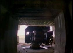 А German bunker and gun at Longues sur Mer, Normandy Coast, France