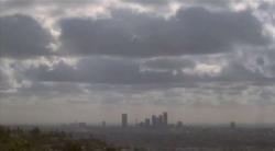 LA skyline seen through smog