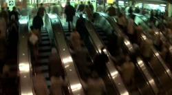World trade center, NY, escalators from the PATH station.